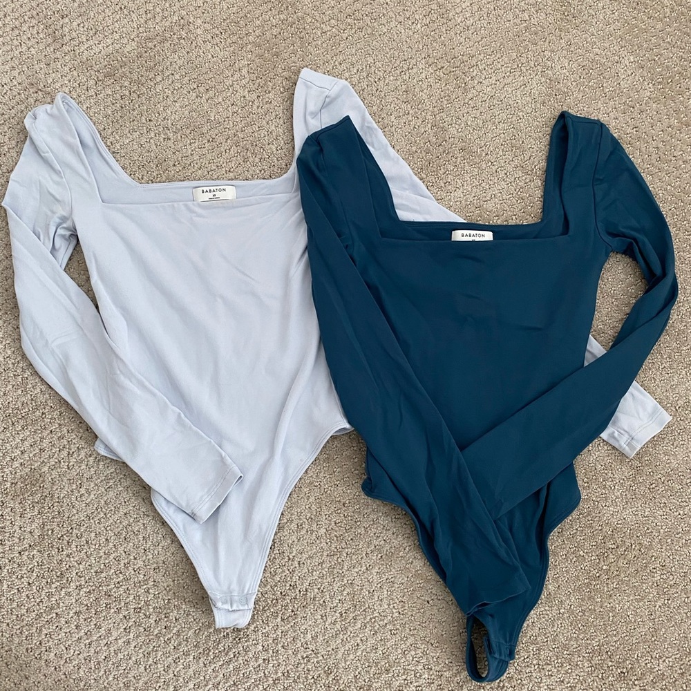 Two for one! Two long sleeved Babaton aritzia bodysuits for the price of one